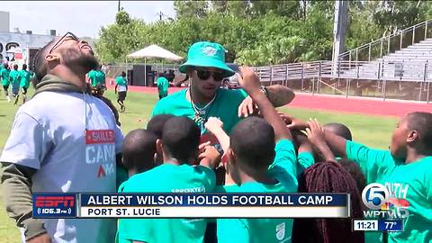 Albert Wilson holds third annual Albert Wilson Youth Football Camp