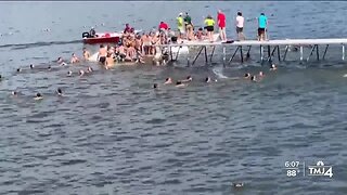 Memorial Union dock collapse on Lake Mendota