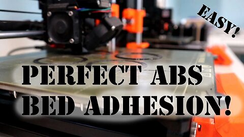 The Easy Way To Get Perfect ABS Bed Adhesion. A Simple, Must Watch 3D Printing Tip!