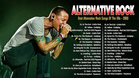 Alternative Rock Greatest Hits🔥Linkin Park, Evanescence, Metallica, Nickelback, Green Day, Coldplay