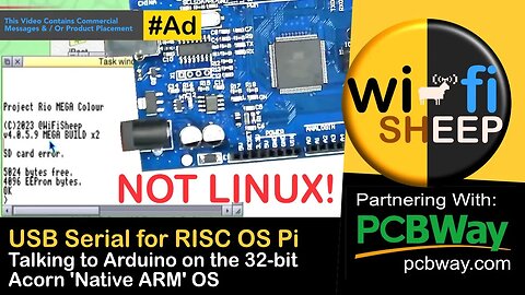 USB Serial & Using #arduino on RISC OS #raspberrypi