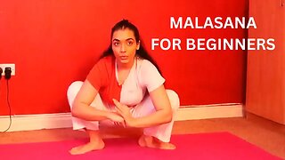 How to do the malasana pose stretch to relieve tight hamstrings and hips. Follow along stretching