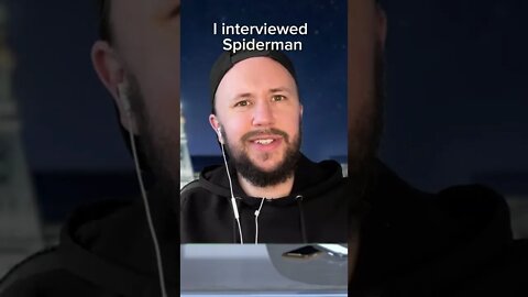 Doing a lockdown interview with Spiderman