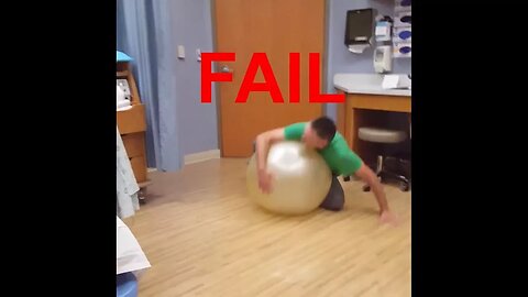 Exercise Birthing Ball FAIL