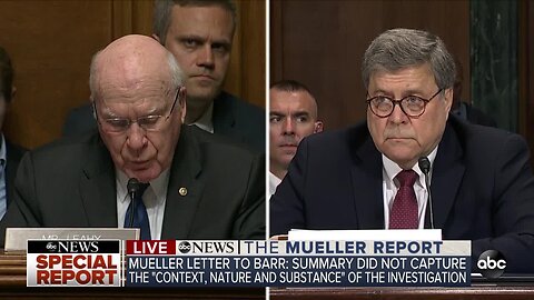 AG William Barr questioned by Senators on Mueller Report