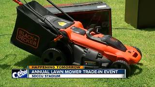 Trade-in your gas lawn mower for an electric mower