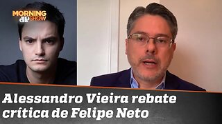 Senador Alessandro Vieira: respeito o comunicador, mas não faz sentido a crítica do Felipe Neto