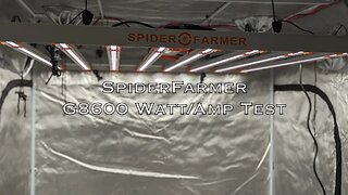 LED Test | Watt & Amp | G8600 Grow Light By Spider Farmer | HOW MANY WATTS?