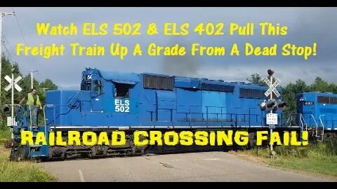 Railroad Crossing Signal Failure, Conductor Flags Crossing & A Dead Pull Up A Grade! | Jason Asselin