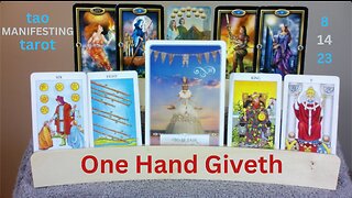 ONE HAND GIVETH...