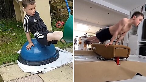 Incredible Kid Shows His Astounding Growth In Gymnastics In Four Years