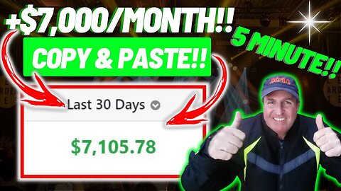 5 Minute Copy & Paste Affiliate Marketing (+$7,000/Month Faceless Method)