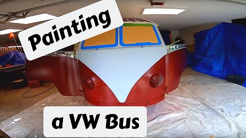 VW Bus restoration. Painting Ziggy the Bus Part 2!