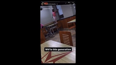 Ratchet Black Women Recording Their Daughters Twerking On Restaurant Table As If It Was Cute!