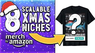 8 Scalable Christmas Niches for Print on Demand🎅