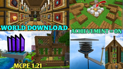 Best Survival World Download Minecraft PE 1.21 | Best Survival World for Minecraft Pocket Edition