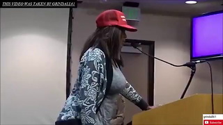 Calif. Trump Fan Cheered as She Warns What Illegals Are Doing to Black Community
