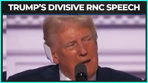 Trump Immediately DITCHES "Unity" Message, Attacks Dems During RNC Speech