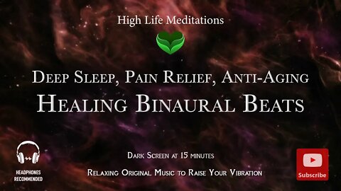 Healing Binaural Beats for Deep Sleep and Pain Relief