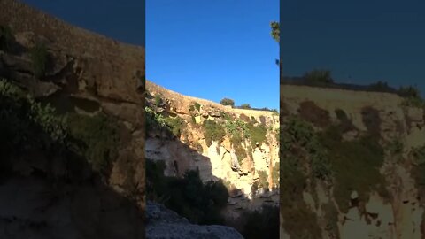 Cliff Collapsing caught on camera 🇲🇹 #shorts