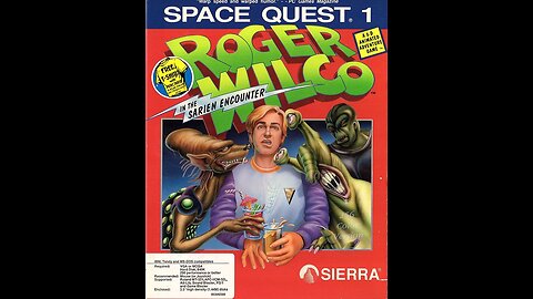 Space Quest I: Roger Wilco in the Sarien Encounter (1986, PC) Full Playthrough