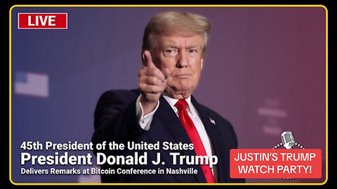 LIVE: President Trump Delivers Remarks at Bitcoin Conference in Nashville - 7/27/24