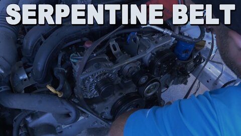 How To Install a Engine Serpentine Belt - 2015 Subaru Forester