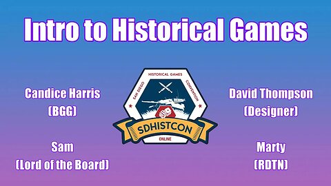 Intro to Historical Games