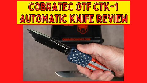 Cobra Tec Knives OTF Review. I review a CTK-1 Out the Front automatic Knife from Cobra Tec.
