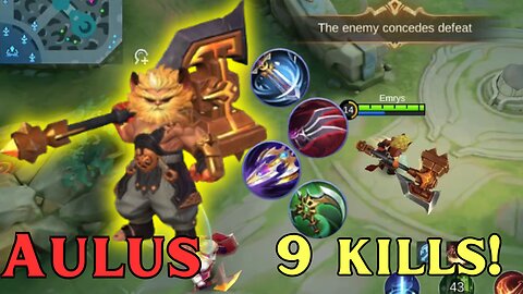 9 Kills! + LEGENDARY!! Mythic Ranked Aulus! | MLBB | Mobile Legends | Mobile Legends: Bang Bang |