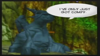 #conkersbadfurday talking to the stone gargoyle.