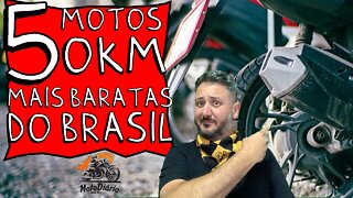 5 MOTOS 0km mais BARATAS do BRASIL, menos de 10 MIL REAIS