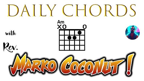 Open Am ~ Daily Chords for guitar with Rev. Marko Coconut A minor triad