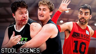 Rico Gets Bloodied In Violent Basketball Game Vs. Kirk Minihane | Stool Scenes