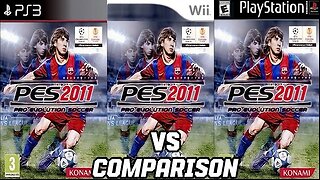 PES 2011 PS3 Vs Nintendo Wii Vs PS1