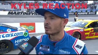 Kyle Larson's Reaction to Ross Chastain's Wall Ride