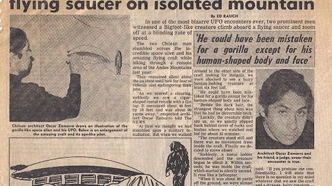 "Alien Bigfoot" Lands Spacecraft On Isolated Mountain-June 2, 1981