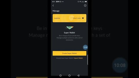 Comment ajouter wallet superex créer sur trust wallet