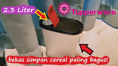 TUPPERWARE CEREAL DISPENSER 2.3 Liter Malaysia Review