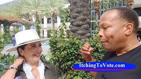 Itching To Vote Interview with Antionette for Latinos For Trump at CAGOP Republican Convention 2023