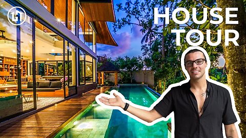 Exploring Modern Tropical House with Jungle & River Views