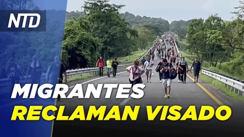 Caravana de migrantes reclama visados en México; Comité 6 ENE celebra su primera audiencia | NTD