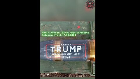 The TRUMP 2024 MAGA 122mm High-explosive shell is fired at Ukrainian positions. Belgorod border area