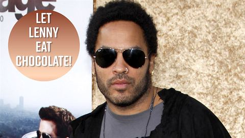 Lenny Kravitz fights over chocolate at Paris Opera