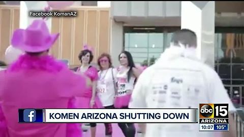 Susan G. Komen foundation closing its doors