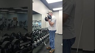 35lbs Dumbbell Curls, 💪 💪 Crazy 🤪 old man