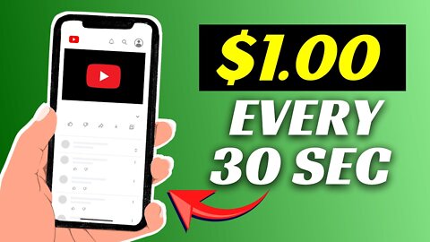 Earn $1 Every 30 Seconds From YouTube By Watching Videos! (Make Money Online 2022)