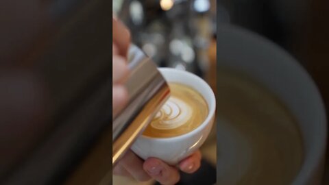 Tulip Tuesday Latte Art on ECM Giotto #espresso #homeespresso #latteart #lattearttulip