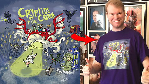 Unboxing Cryptids of the Corn T-Shirt I Designed!