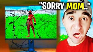 You Laugh = DESTROY TV! (Fortnite Try Not To Laugh)